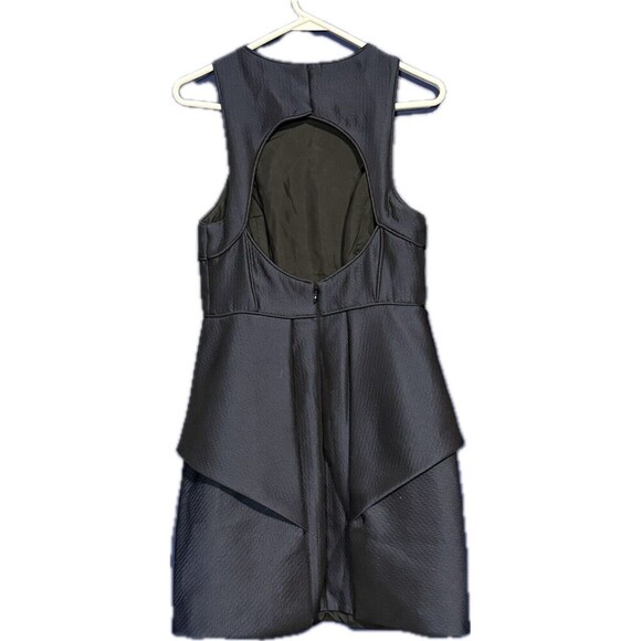 Tibi Simina Fit & Flare Quilted Sleeveless Mini Dress Blue 6 - Picture 2 of 5